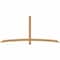 Ekena Millwork Bellingham Timber Gable Bracket, Western Red Cedar, 96"W x 44"H x 3 1/2"D x 3 1/2"F, 11/12 Pitch GBW096X44X0404BEL00SWR - alternate 1